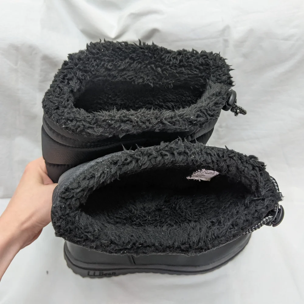 L.L. Bean Kids Insulated Black Winter Boots Size 6